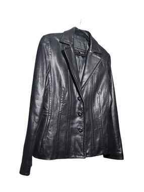 Avanti New York Black Geniune Leather Jacket Women's Size L